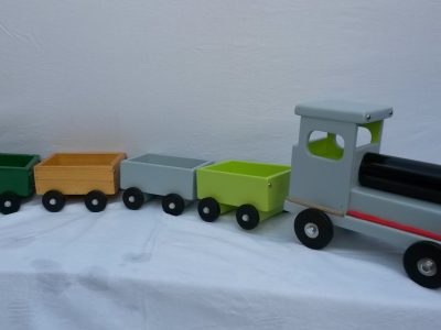 Stoomtrein met wagons - Afbeelding 2