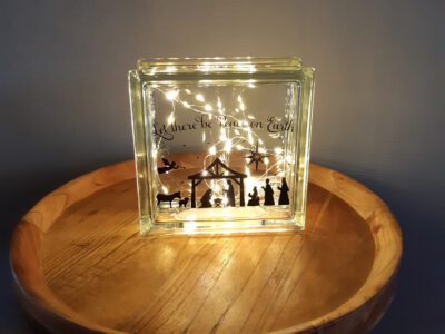 glasblok met verlichting - Afbeelding 3