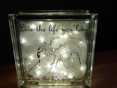 glasblok met verlichting - Afbeelding 12